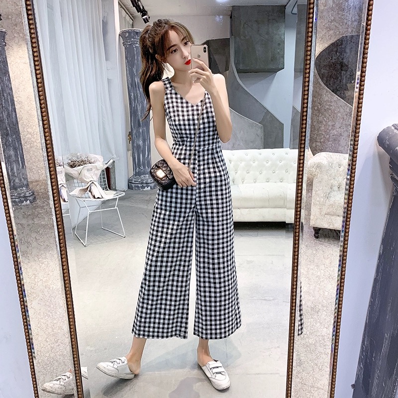 Twice the option plaid jumpsuit CJS133 images